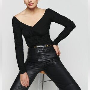 Leonora Top Reformation Black M